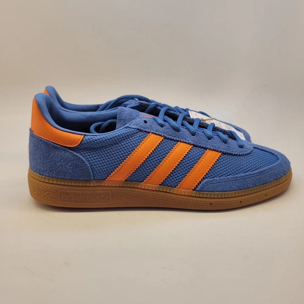 Adidas Handball Spezial Mens Shoes Focus Blue Orange Gum JH5445 Size 8